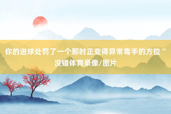 你的进球处罚了一个那时正变得异常毒手的方位“没错体育录像/图片