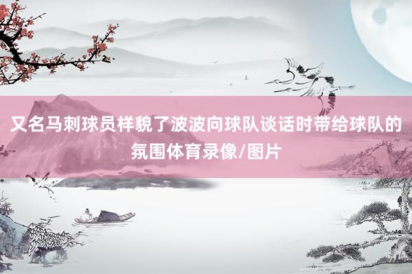 又名马刺球员样貌了波波向球队谈话时带给球队的氛围体育录像/图片