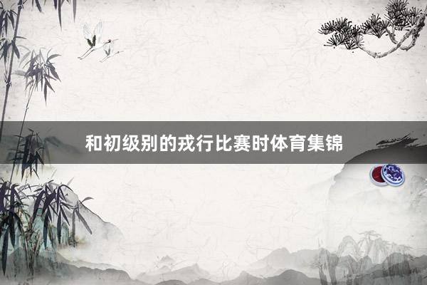 和初级别的戎行比赛时体育集锦