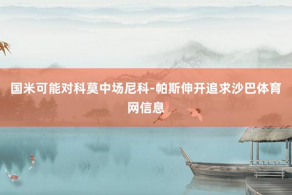 国米可能对科莫中场尼科-帕斯伸开追求沙巴体育网信息