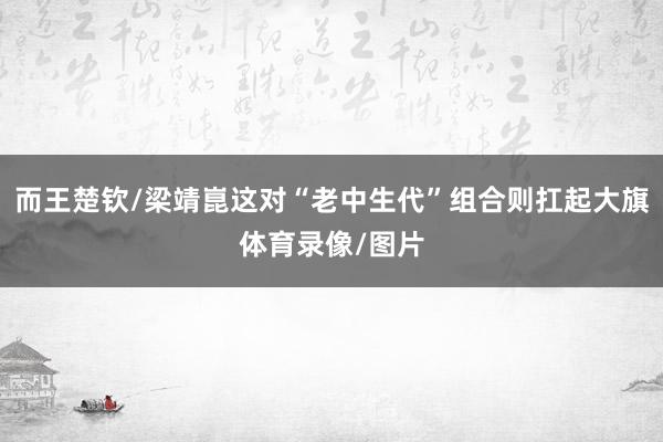 而王楚钦/梁靖崑这对“老中生代”组合则扛起大旗体育录像/图片