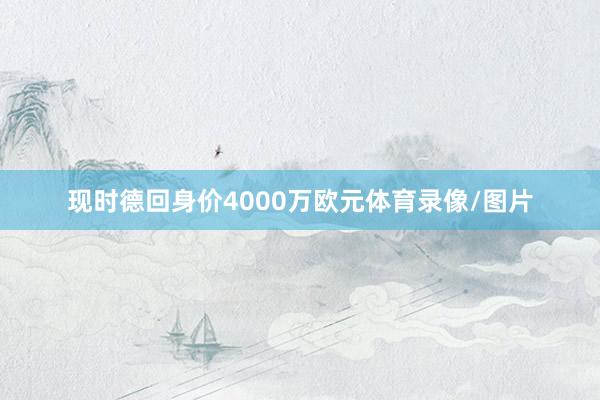 现时德回身价4000万欧元体育录像/图片