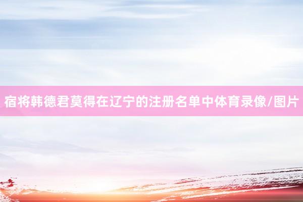 宿将韩德君莫得在辽宁的注册名单中体育录像/图片