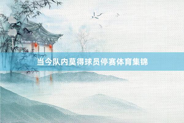 当今队内莫得球员停赛体育集锦
