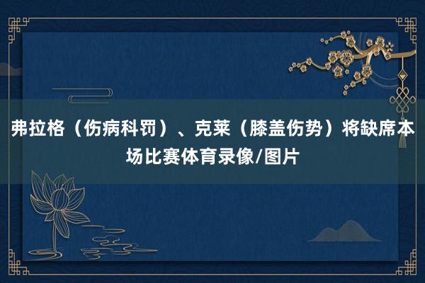 弗拉格（伤病科罚）、克莱（膝盖伤势）将缺席本场比赛体育录像/图片