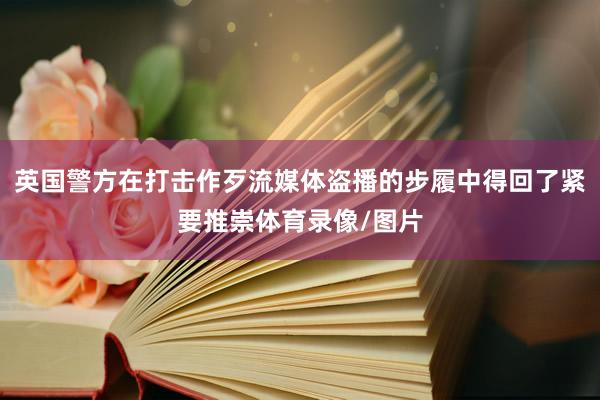 英国警方在打击作歹流媒体盗播的步履中得回了紧要推崇体育录像/图片