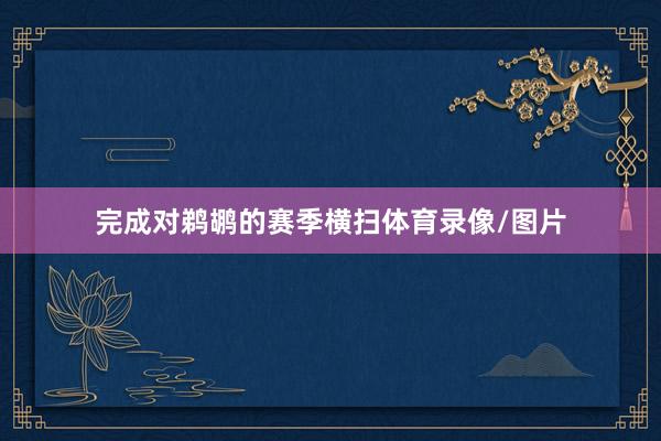 完成对鹈鹕的赛季横扫体育录像/图片