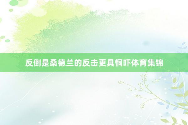 反倒是桑德兰的反击更具恫吓体育集锦