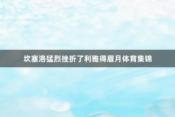 坎塞洛猛烈挫折了利雅得眉月体育集锦
