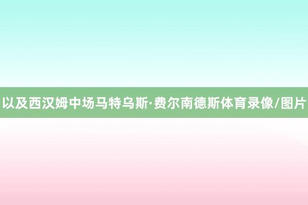 以及西汉姆中场马特乌斯·费尔南德斯体育录像/图片