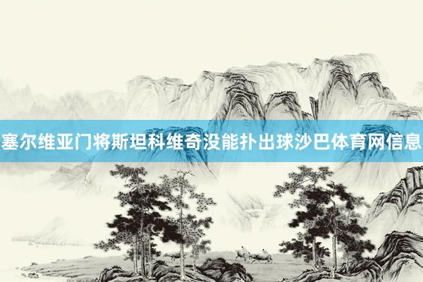 塞尔维亚门将斯坦科维奇没能扑出球沙巴体育网信息