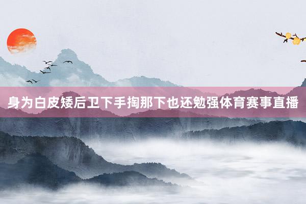 身为白皮矮后卫下手掏那下也还勉强体育赛事直播